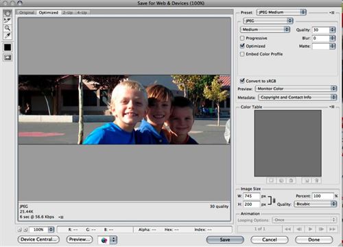 screenshot of image being edited