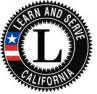 logo with text "learn and serve California"
